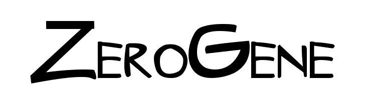 ZeroGene  フリーフォントのダウンロード