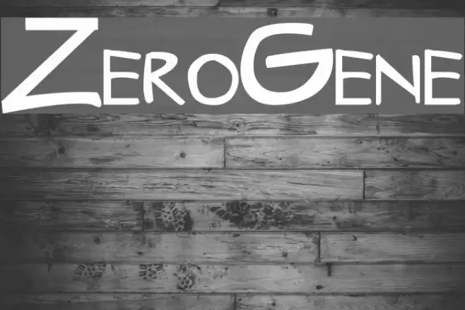 ZeroGene Font examples