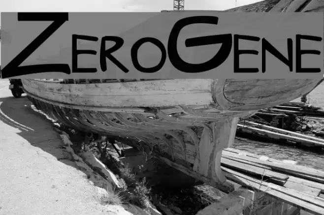 ZeroGene Font examples