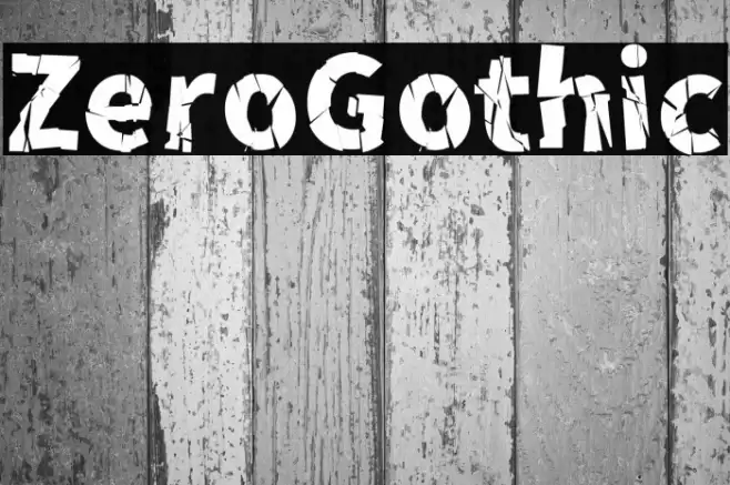 ZeroGothic Font examples
