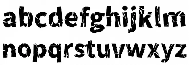 ZeroGothic Fuentes MINÚSCULAS