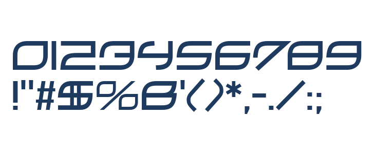 ZeroHour-Regular Other Characters