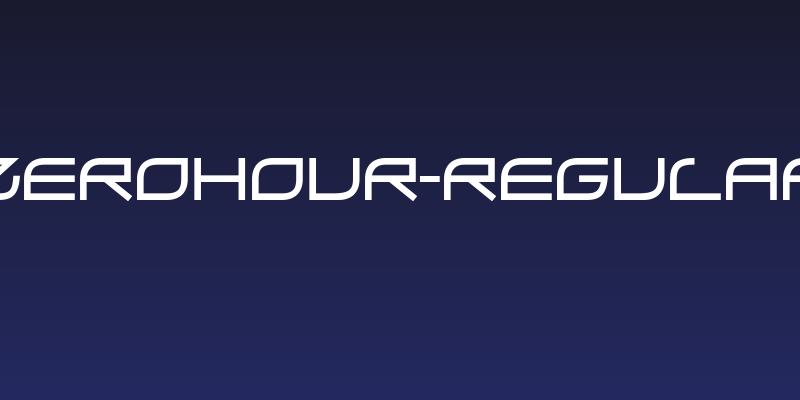 ZeroHour-Regular Social Header