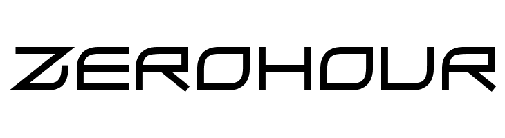 ZeroHour  font caratteri gratis