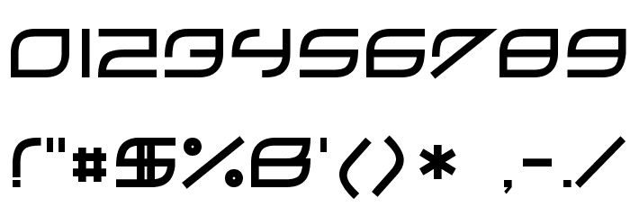 ZeroHour Schriftart Anderer Schreiben