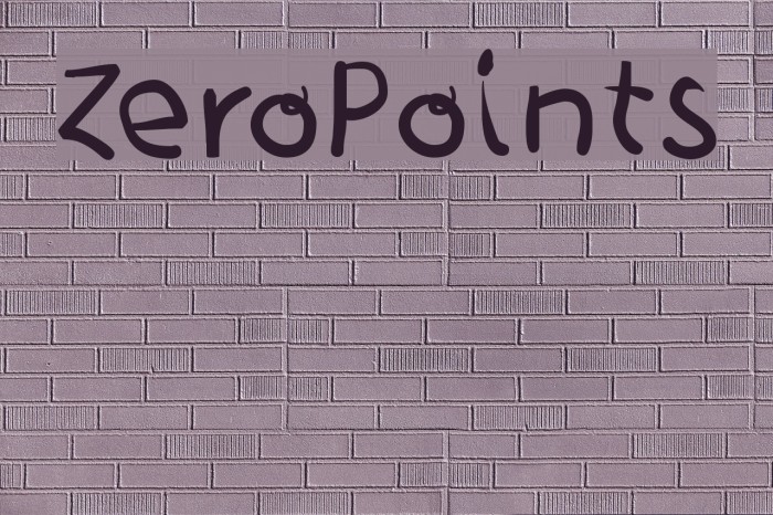 ZeroPoints Font examples
