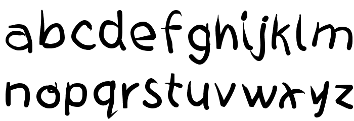 ZeroPoints Font LOWERCASE