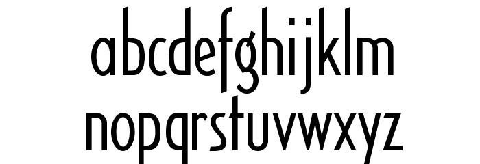 Zero Font LOWERCASE