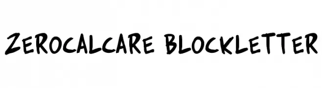 Zerocalcare Blockletter  フリーフォントのダウンロード
