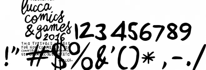 Zerocalcare Blockletter Font OTHER CHARS