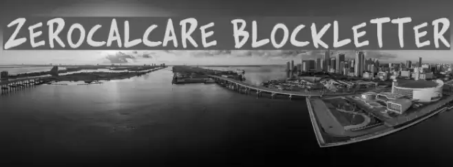 Zerocalcare Blockletter Font examples