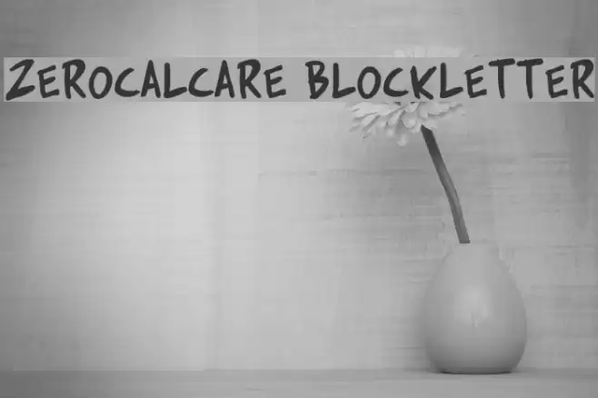 Zerocalcare Blockletter Font examples