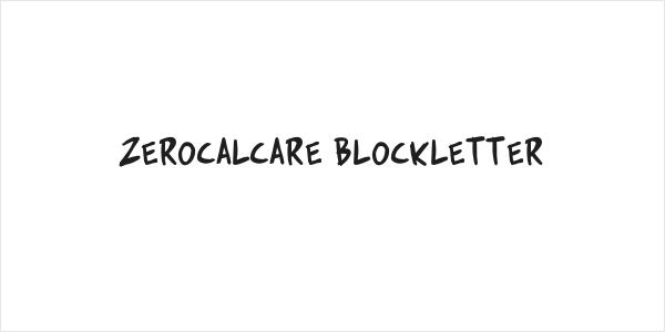Zerocalcare Blockletter Logo