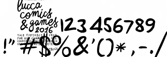 Zerocalcare Double Trouble Font OTHER CHARS