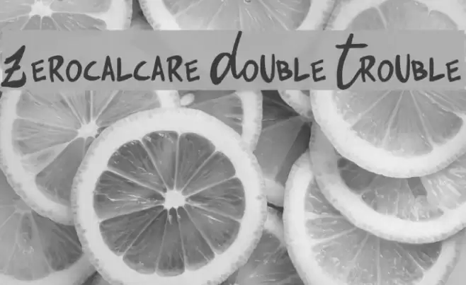 Zerocalcare Double Trouble Font examples