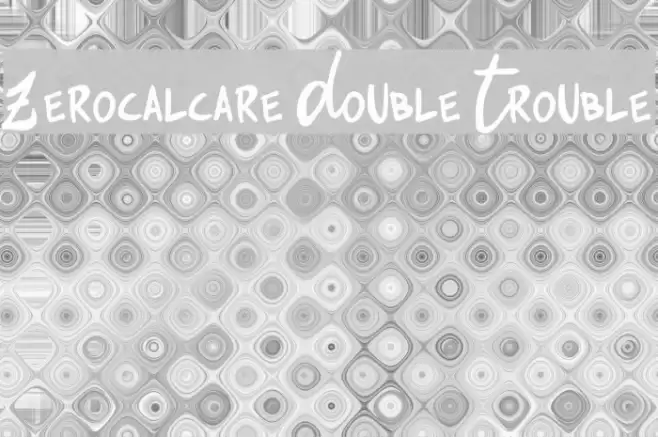 Zerocalcare Double Trouble Font examples