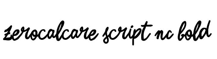 Zerocalcare Script NC Bold  font caratteri gratis