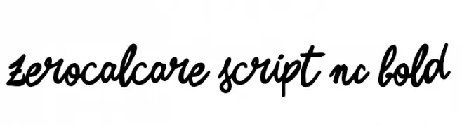 Zerocalcare Script NC Bold  フリーフォントのダウンロード