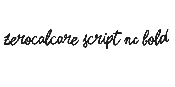 Zerocalcare Script NC Bold Logo