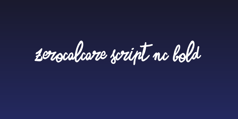 Zerocalcare Script NC Bold Social Header