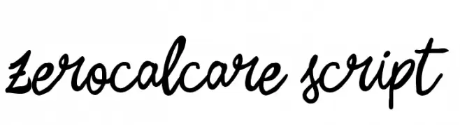 Zerocalcare Script  フリーフォントのダウンロード