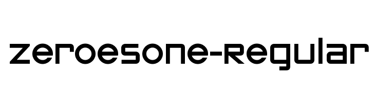 ZeroesOne-Regular Font