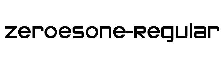 ZeroesOne-Regular  font caratteri gratis
