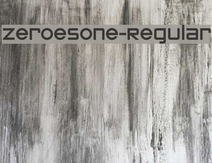 ZeroesOne-Regular Font examples