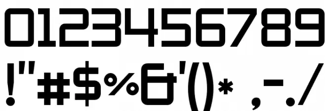 ZeroesThree-Regular Font OTHER CHARS