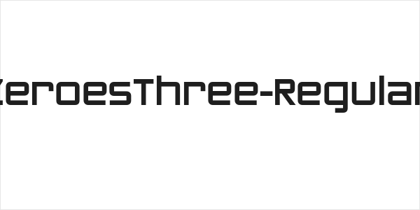 ZeroesThree-Regular Logo