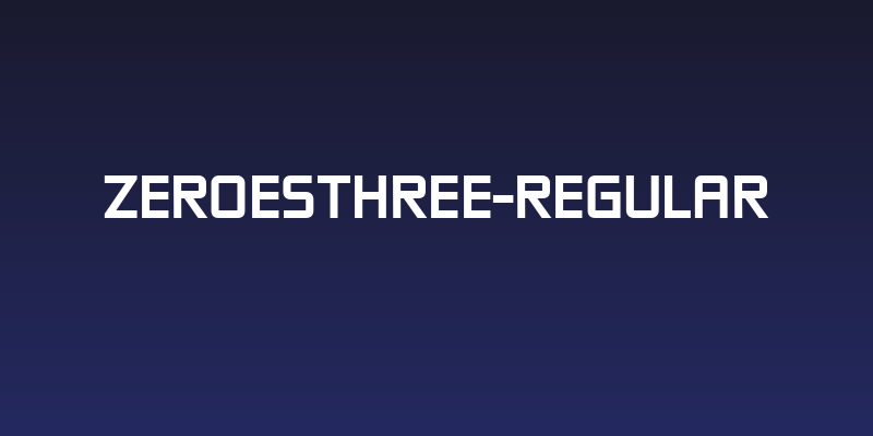 ZeroesThree-Regular Social Header