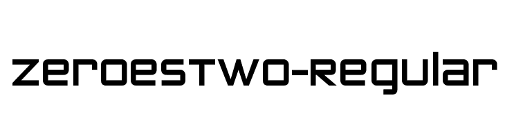 ZeroesTwo-Regular Font