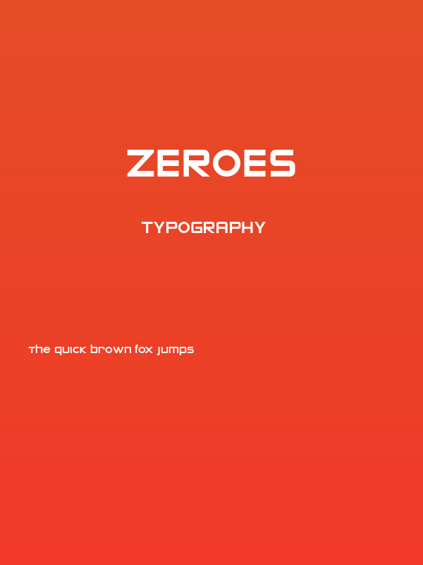 Zeroes Poster