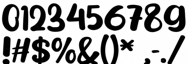 ZeroheroDemo Font OTHER CHARS