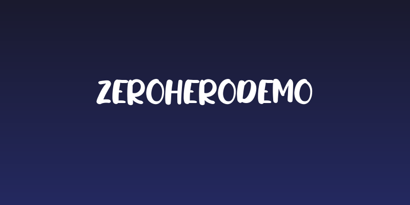 ZeroheroDemo Social Header