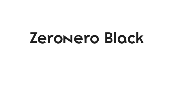 Zeronero Black Logo