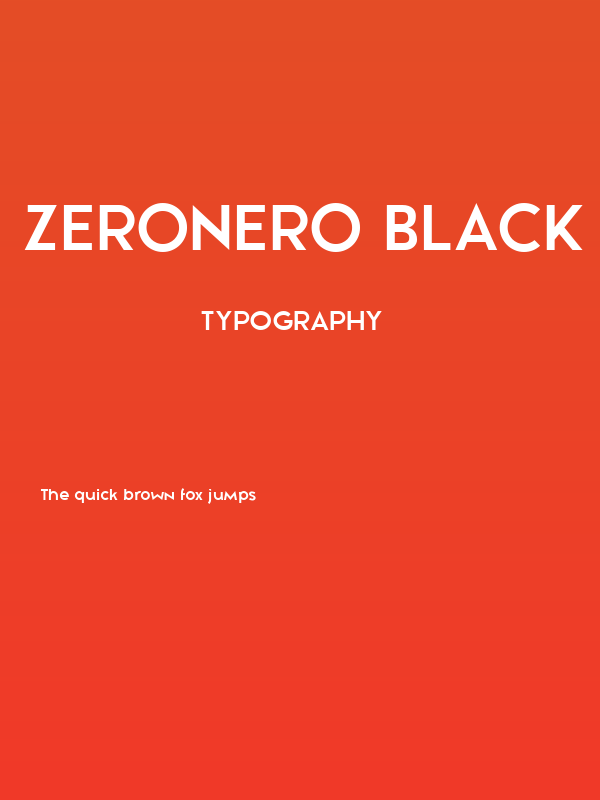 Zeronero Black Poster