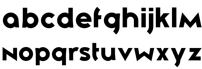 Zeronero Black Font LOWERCASE