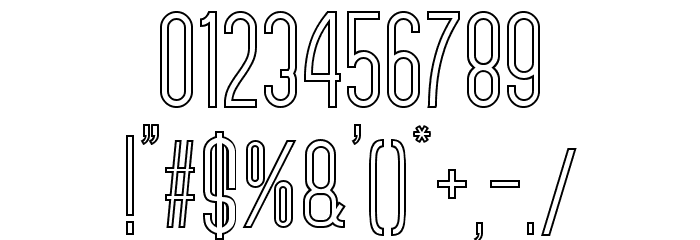 Zerotype Font OTHER CHARS