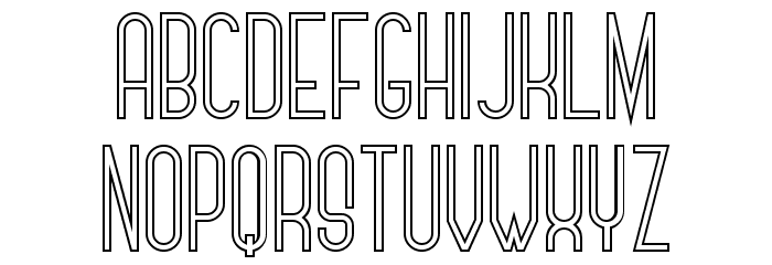 Zerotype Font LOWERCASE