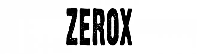 Zerox  免费字体下载