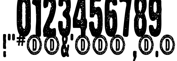 Zerox Font OTHER CHARS