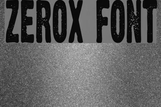 Zerox Font examples