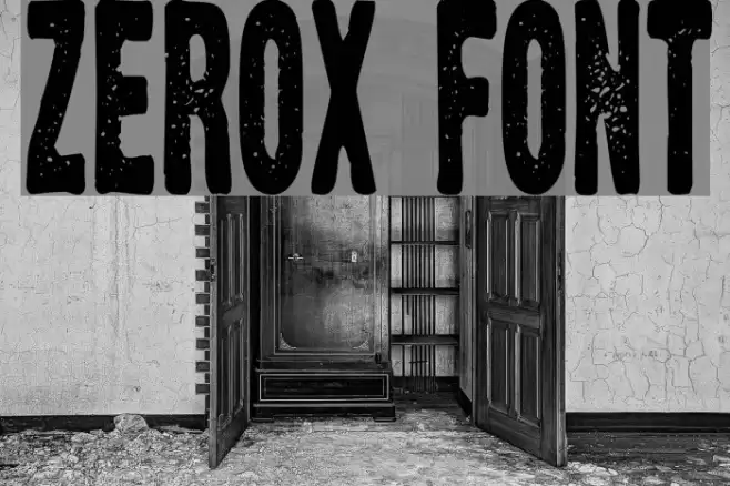 Zerox Font examples