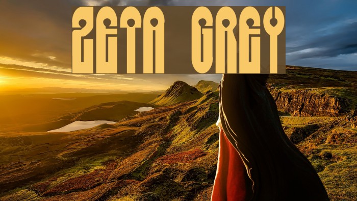 Zeta Grey Font examples