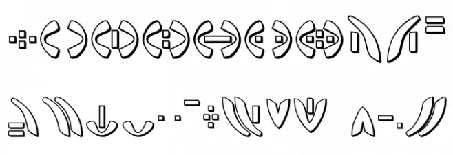 Zeta Reticuli 3D Font OTHER CHARS