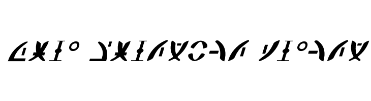 Zeta Reticuli Italic Font