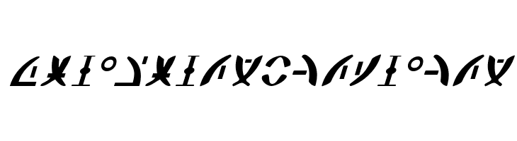 Zeta Reticuli Italic  font caratteri gratis