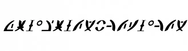 Zeta Reticuli Italic  Скачать бесплатные шрифты