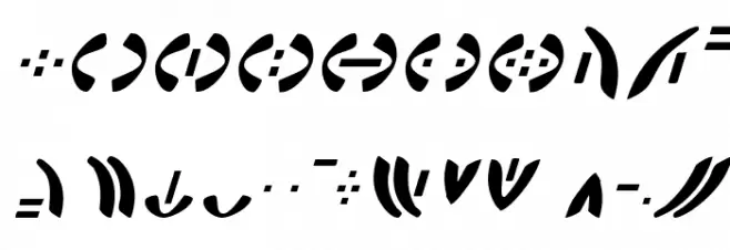 Zeta Reticuli Italic Font OTHER CHARS